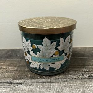 White Barn APPLE WEATHER Luminary 3 Wick Candle